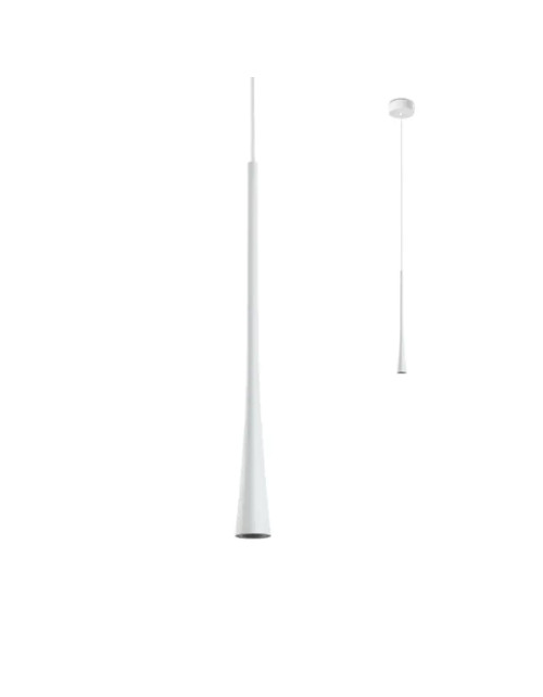 Redo ITO 7W LED 3000K 18° 80cm Weiße Pendelleuchte 01-1759