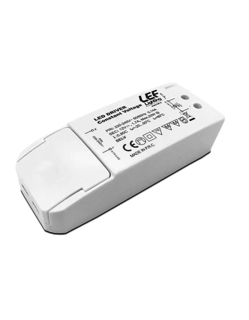 Alimentation pour bande LED LEF 20W 24VDC tension constante IP20 LE2024A