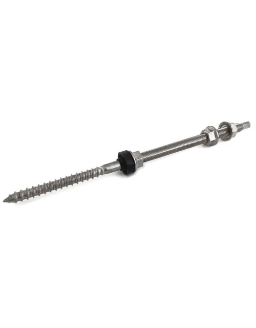 Contact wood screw anchor 12x400 mm for photovoltaic STA12400