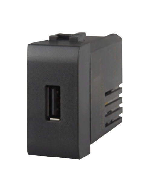 4box USB charger for Bticino Axolute anthracite 2.1A 4B.HS.USB