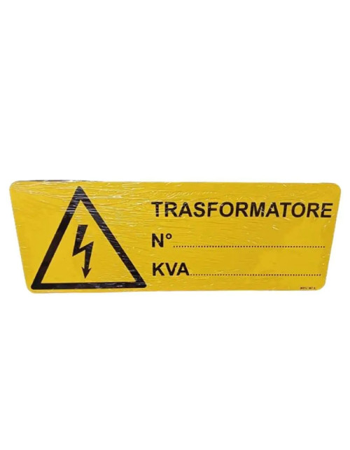 Panneau de danger pour transformateur électrique 350x125mm W012-367-A