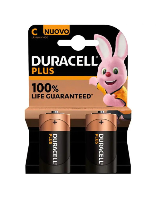 Batteria Mezza Torcia Duracell MN1400 1,5V Blister da 2 pezzi 302410000