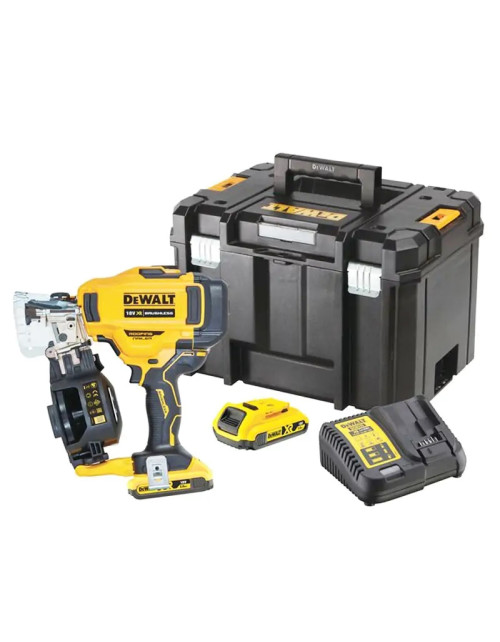 Chiodatrice per tetti DeWALT XR con batteria 18V 2.0Ah DCN45RND2-QW