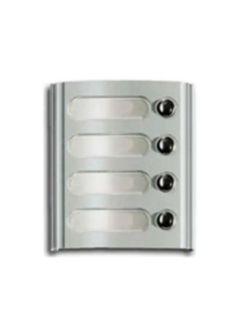 Elvox module panel with 4 gray buttons, Targa 8000 8004 series