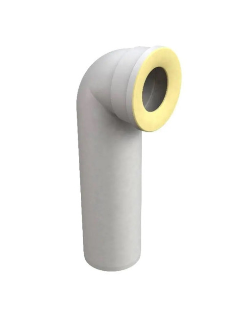 Bonomini 90 degree bend for toilet drain D 90 mm white 8436PP90C0