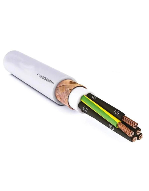 Shielded multicore cable FG16OH2R16 5Gx6 mmq 0.6/1 kV with yellow/green