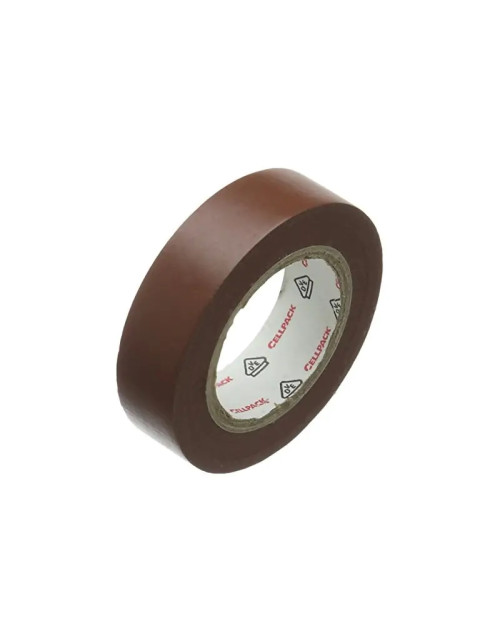 Cellpack PVC insulating tape brown No 128 0.15 mmx19 mm 145805