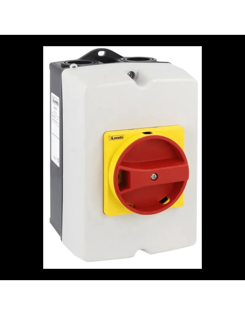 Interruptor de desconexión giratorio de pared Lovato 3X32A IP65 GAZ032