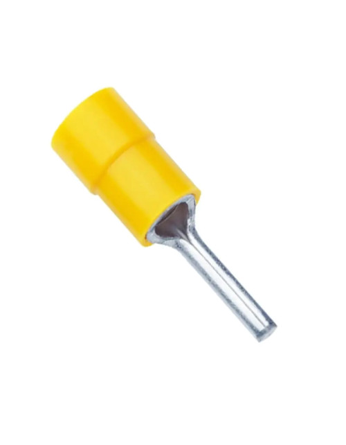 Cembre pre-insulated cable lug with 6mm2 round ferrule, 12mm long GF-P12