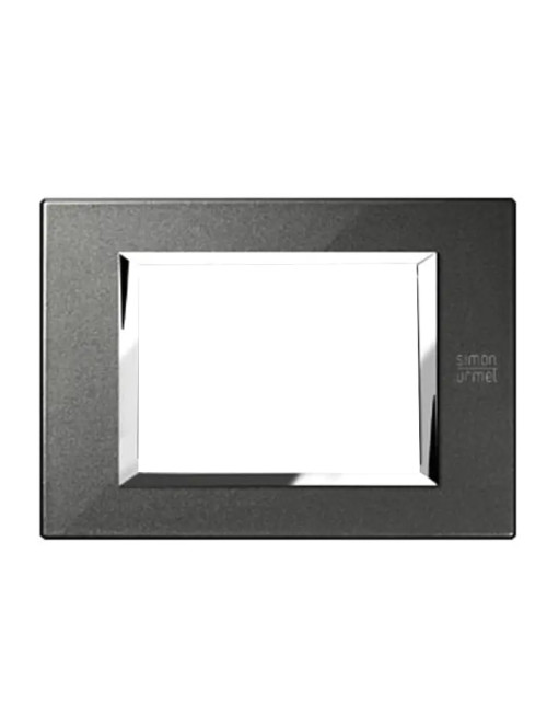 Urmet Simon Nea 3-module plate, graphite black 13903.NG