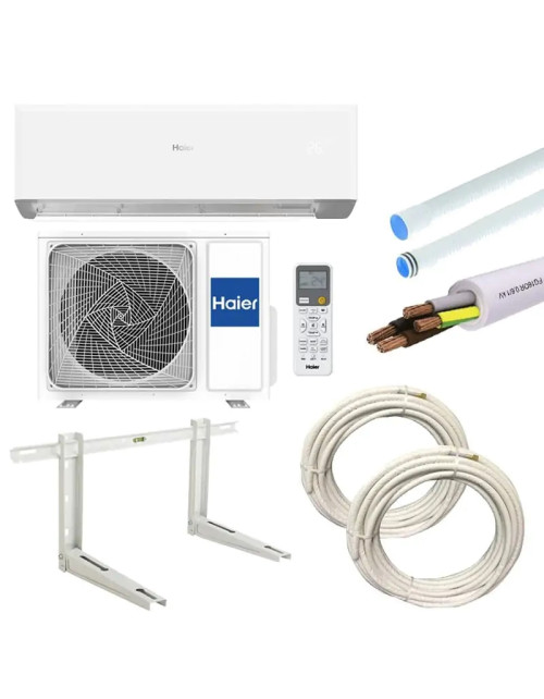 Aire Acondicionado Haier Revive 3.5KW 12000Btu A++/A+ R32 WIFI con KIT de Montaje