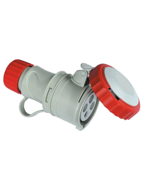 Fanton industrial mobile socket 3P+E 32A 400V IP67 red 71164