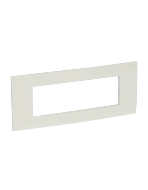 Bticino Vela Quadra plaque 6 modules Blanc brillant 685643