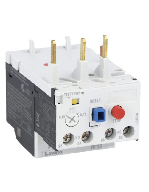 Montaje del contactor de relé térmico Lovato BF09-38 6,5 a 10A RF381000