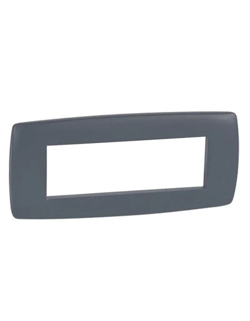 Legrand Vela round anthracite plate 6 modules 685817