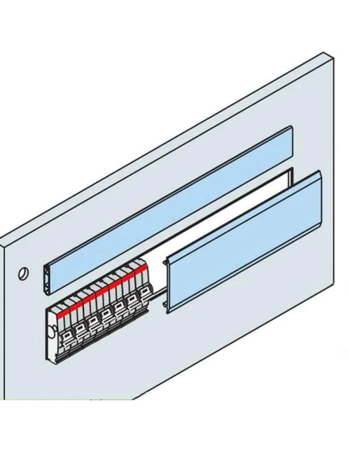 Otturatori Abb feritoia DIN 36 moduli colore grigio 3 pezzi AD1089