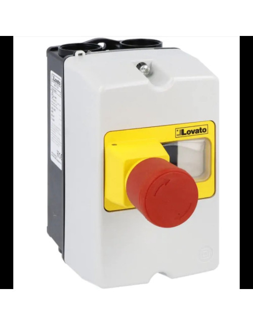 Lovato wall-mounted enclosure IP65 emergency button SM1Z1702P