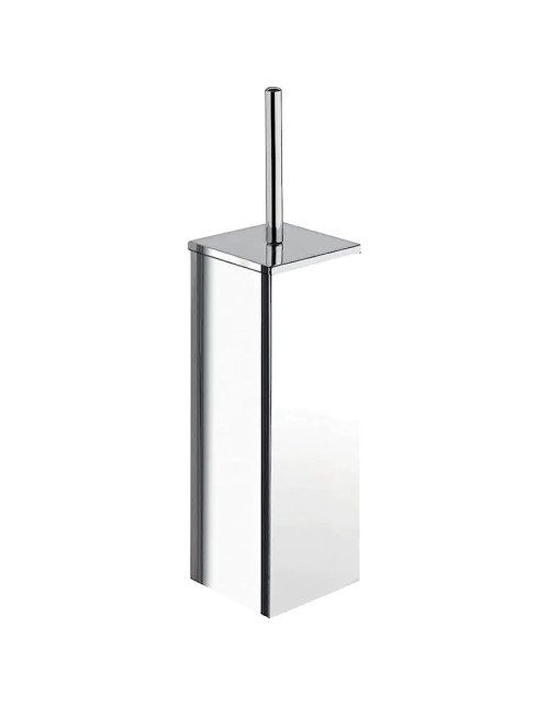 Gedy Kansas glossy chrome freestanding toilet brush holder 3833-13