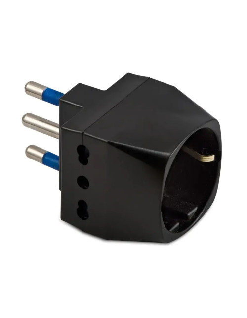 Adaptador Master Triple y Schuko 16A+T negro 05760