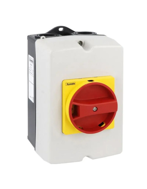 Lovato wall-mounted rotary disconnect switch 3X40A IP65 GAZ040