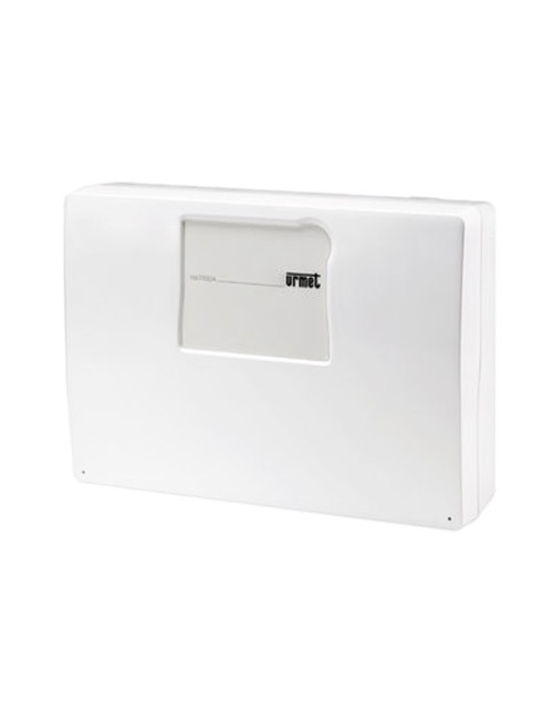 Urmet professional burglar alarm control unit with 8 inputs expandable to 128