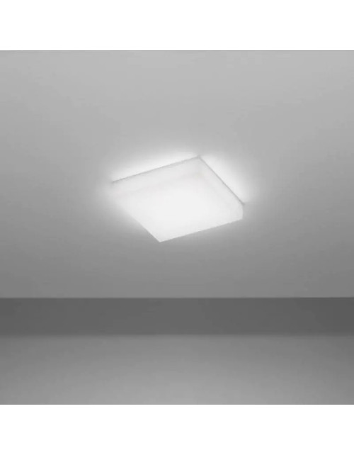 Nobile Square LED ceiling light 20W 3000K IP65 wall or ceiling mounted ICS26/3K