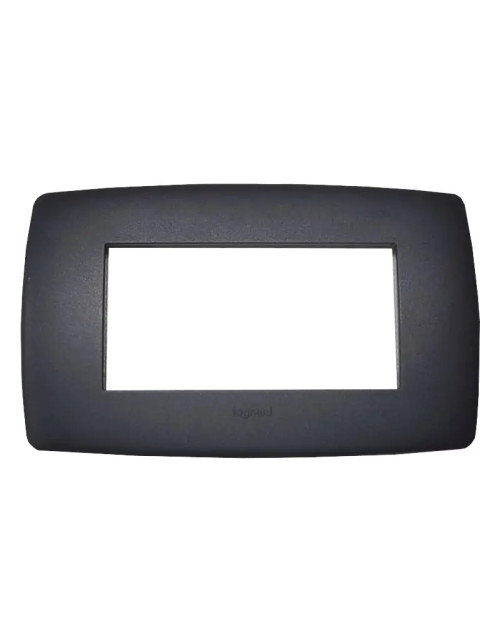 Legrand Vela round anthracite plate 4 modules 685816