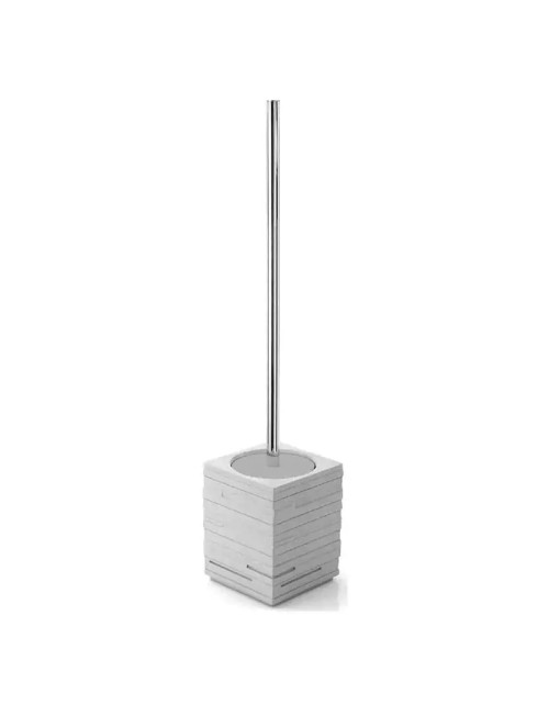 Standing toilet brush holder Gedy Quadrotto gray QU33-08