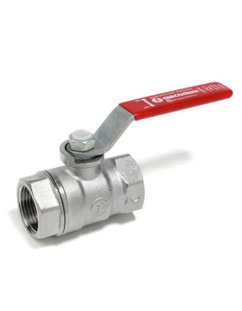 Giacomini FF 4 inch ball valve with red lever handle R250X011