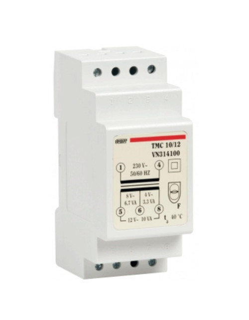 Transformador modular Vemer TMC 10VA 230/4/8/12V 2 Módulos VN314100