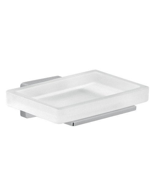 Gedy Atena chrome and glass wall mounted soap dish 4411-13