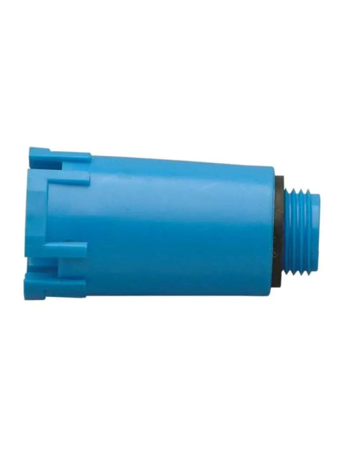 Luxor cap for testing in plastic 1/2 fitting blue 50112101