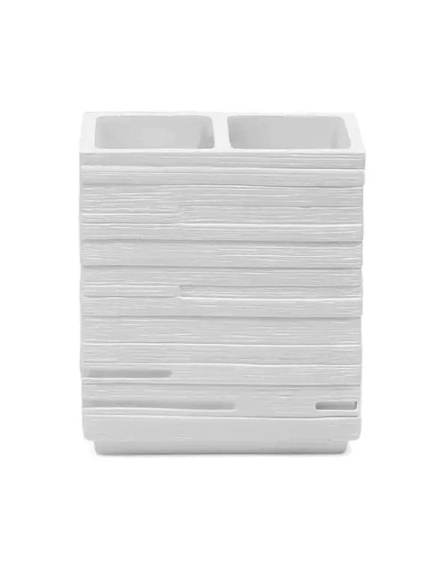 Portacepillos de pie Gedy Quadrotto blanco QU98-02