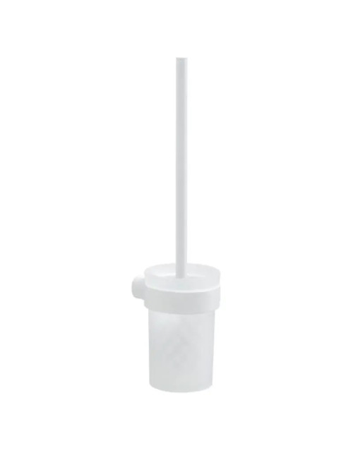 Escobillero de pared Gedy Pirenei vidrio blanco mate PI33-03-02