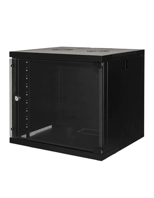 Fanton wall-mounted rack cabinet 9 units CLOUD 19" black 28131NE