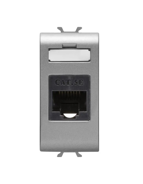 Gewiss Chorus titanium RJ45 socket CAT 5E GW14421 | Matyco