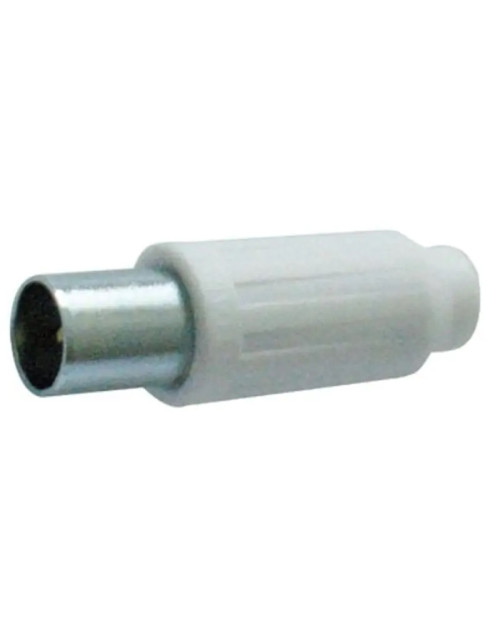 Melchioni clavija TV coaxial macho 9,5mm blanco alta calidad 491218695