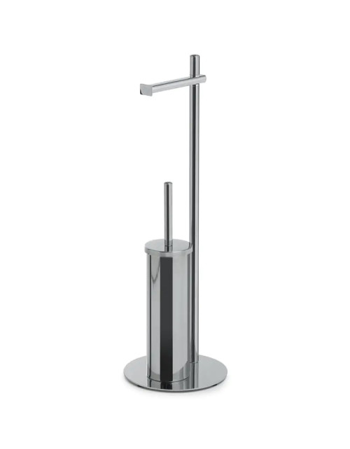 Gedy Trilly brushed steel toilet roll holder stand TR32-38