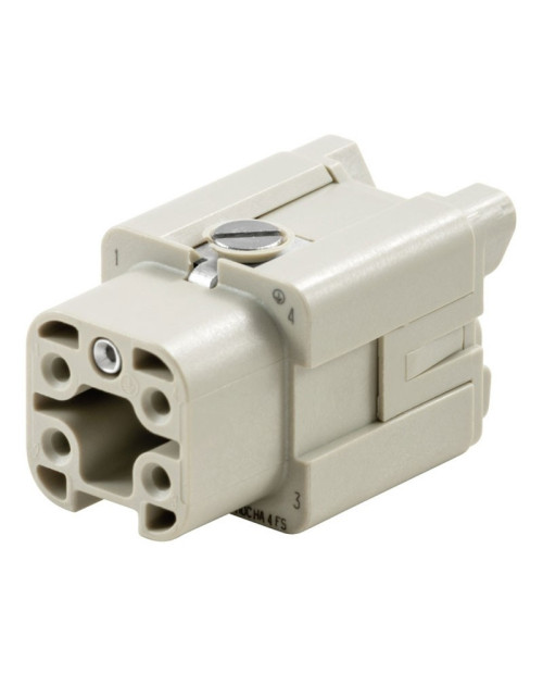 Weidmuller HDC 4P+T 16A 400V Conector de inserción hembra 1498400000