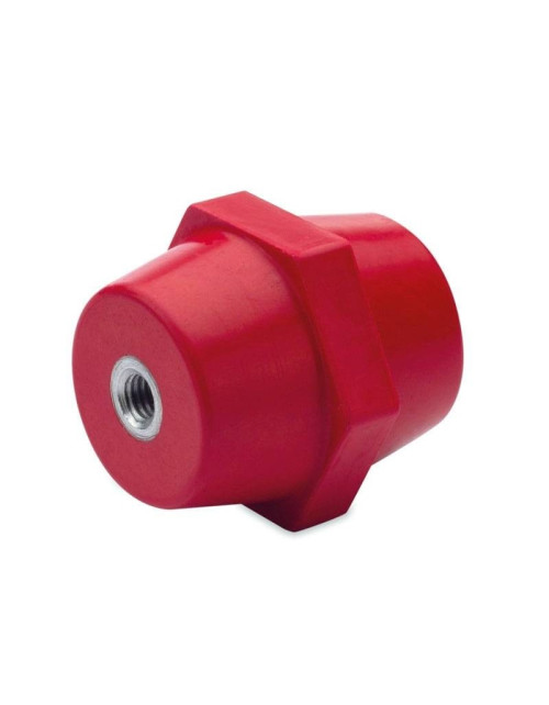 Isolateur et entretoise en polyester rouge BM M6 H45 QHEP04506