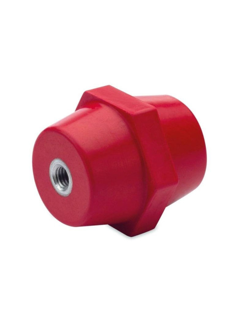 Isolatore e distanziale BM M6 H45 in poliestere rosso QHEP04506