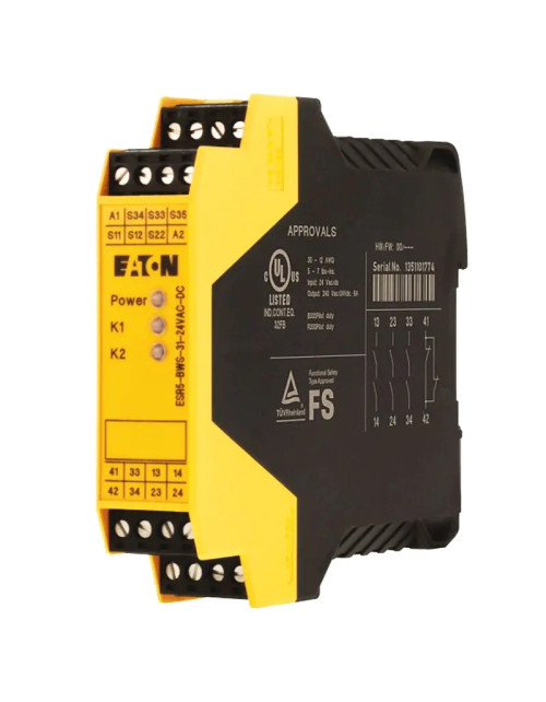 Eaton safety relay 24VAC-DC emergency stop 180413