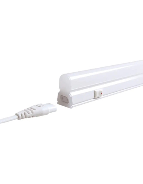 Reglette a LED T5 Duralamp 20W 3000K 120cm con interruttore LRT5120WW