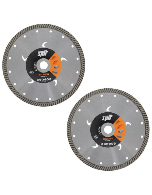 Discs for ITW Spit Elematic Turbo Silver 140 groover 2 pieces 610034