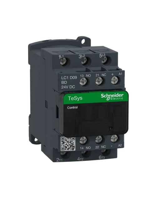 Contacteur Schneider TeSys LC1D 3P 9A AC3 24V AC LC1D09BD