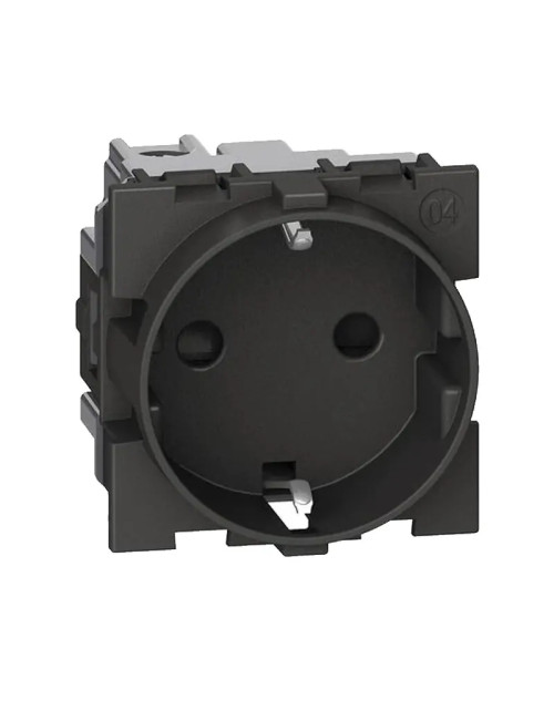 Bticino Living Now Standard German socket, Black color KG4141