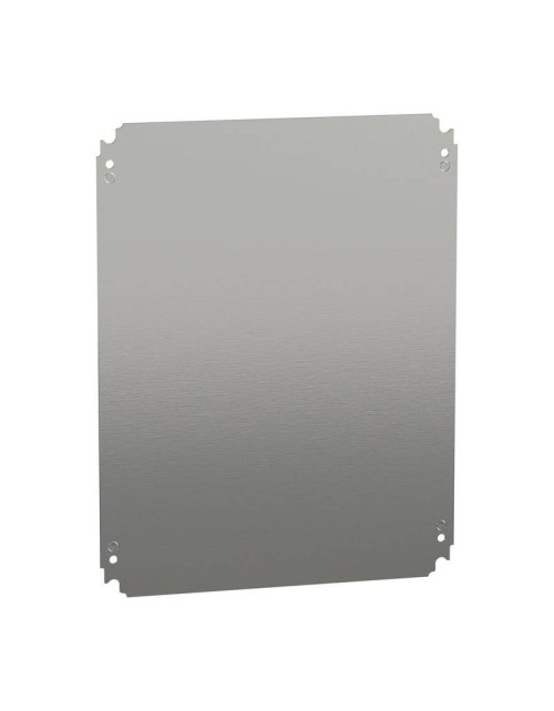 Placa inferior Schneider para cajas de chapa galvanizada de 500x400 mm NSYMM54