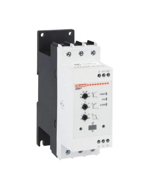 Lovato ADXNP 12A 24VAC/DC soft starter with by-pass relay ADXNP01224