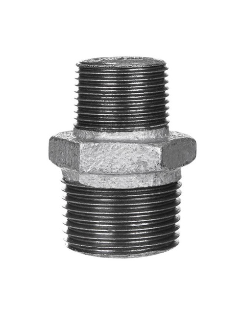 Gebo Cast Iron Threaded Nipple for M/M Pipes 3 x 2 1/2 inch 245-51G