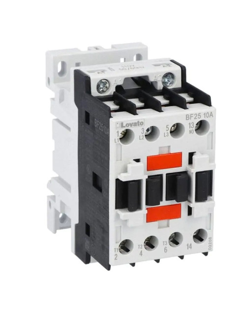 Lovato three-pole contactor 25A coil 110 VAC BF2510A110